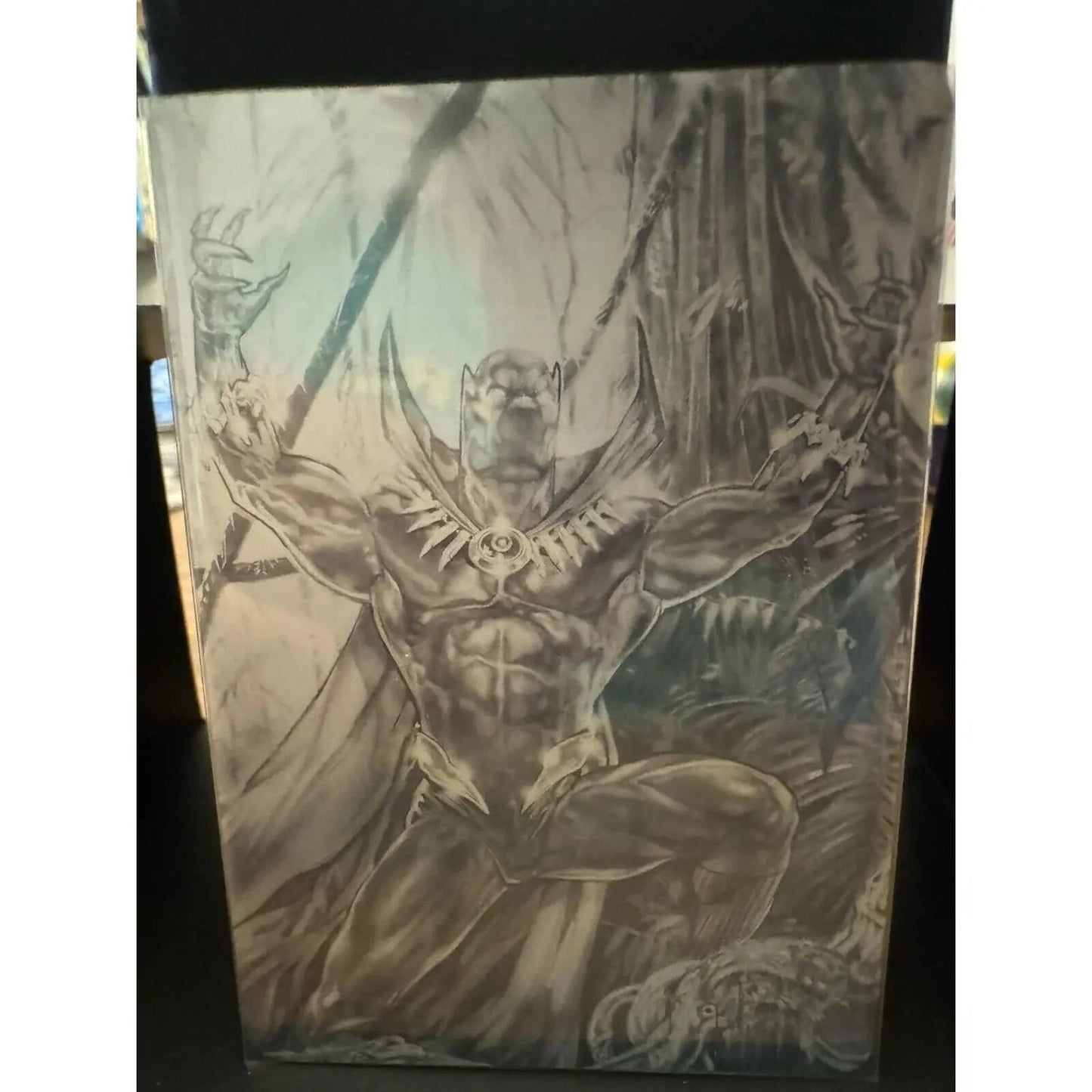 Black Panther 2022 Fleer Ultra Avengers Black Printing Plate 1/1 - MOD Shop LLC