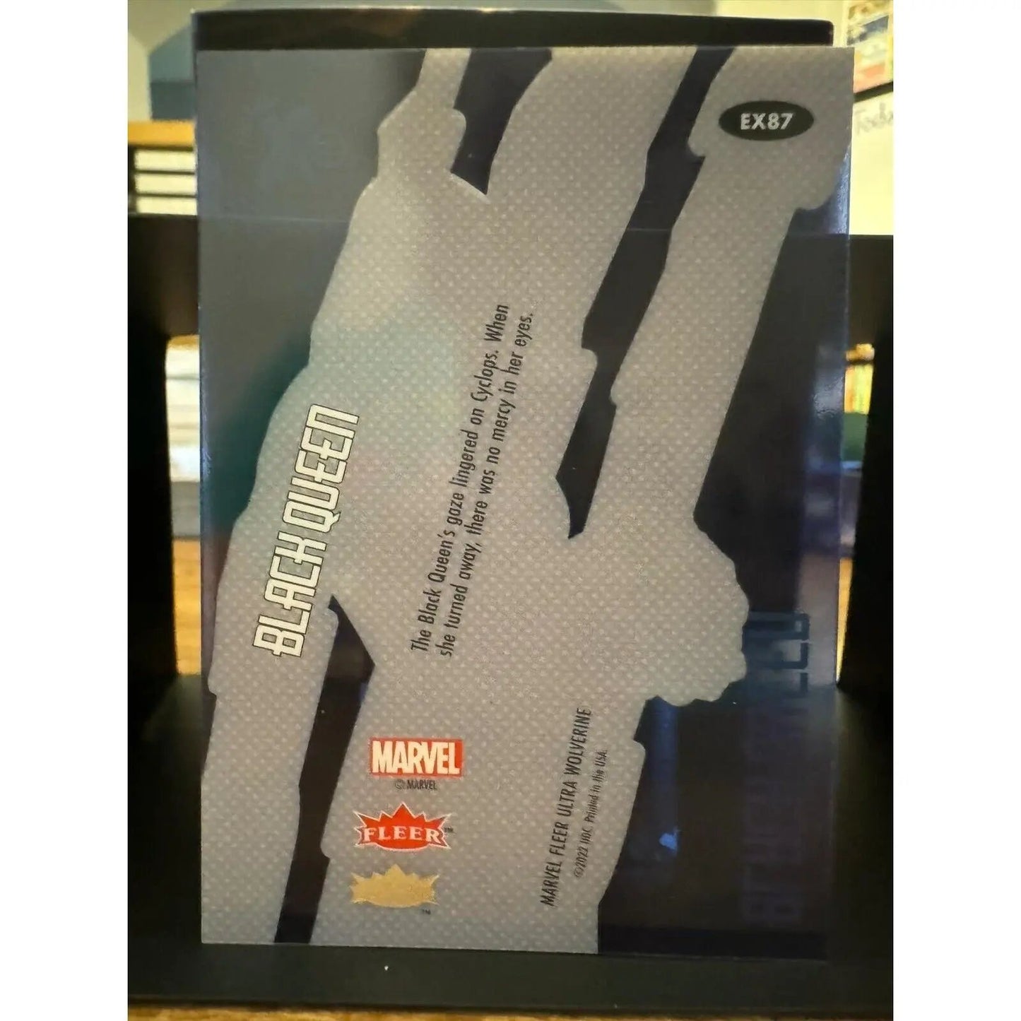 Black Queen Blue Para ExCentury Insert EX87 Fleer Ultra Wolverine 62/87 - MOD Shop LLC