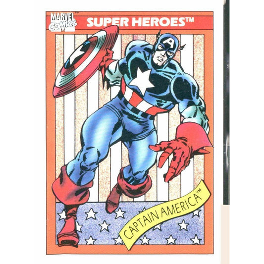 1990 Impel Marvel Universe #1 Captain America