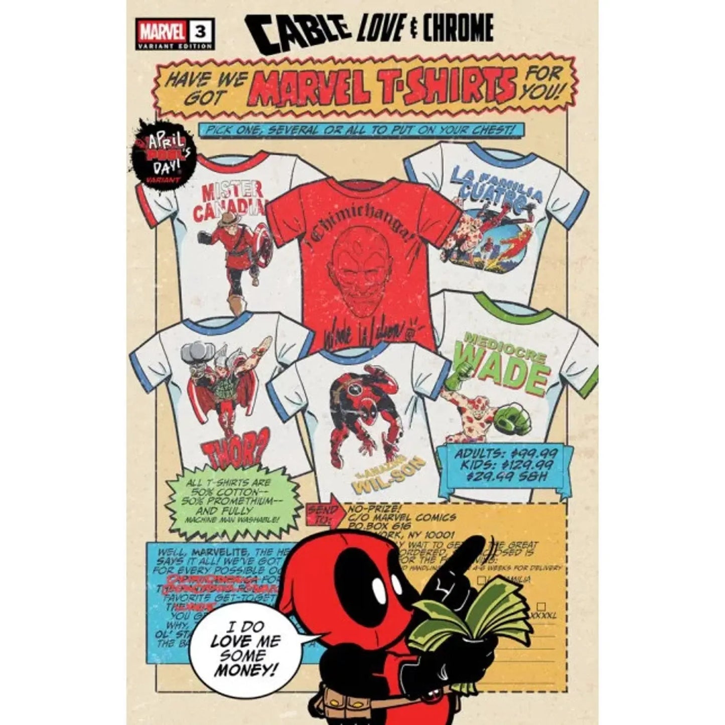 Cable: Love and Chrome 3C Matthew Waite April Pools Day Variant - MOD Shop LLC