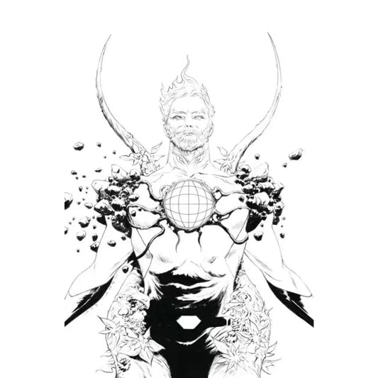 Captain Planet 1N Jae Lee Incentive Line Art Virgin Variant (1:15) - MOD Shop LLC