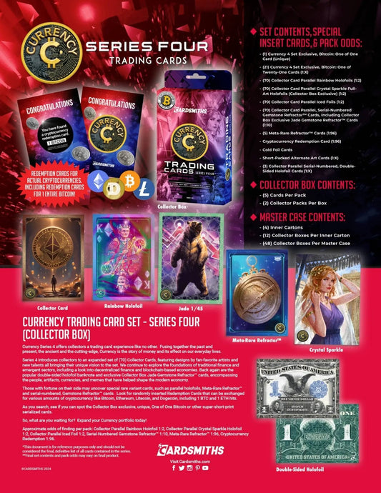 Cardsmiths Currency Series 4 Trading Cards - Collector Box - MOD Shop LLC