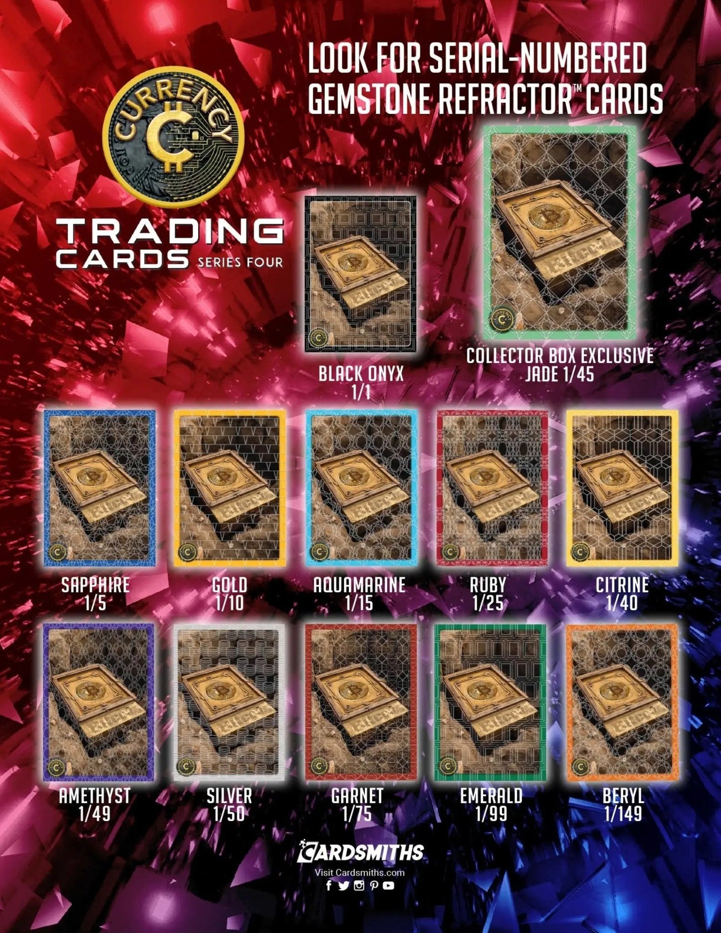 Cardsmiths Currency Series 4 Trading Cards - Collector Box - MOD Shop LLC