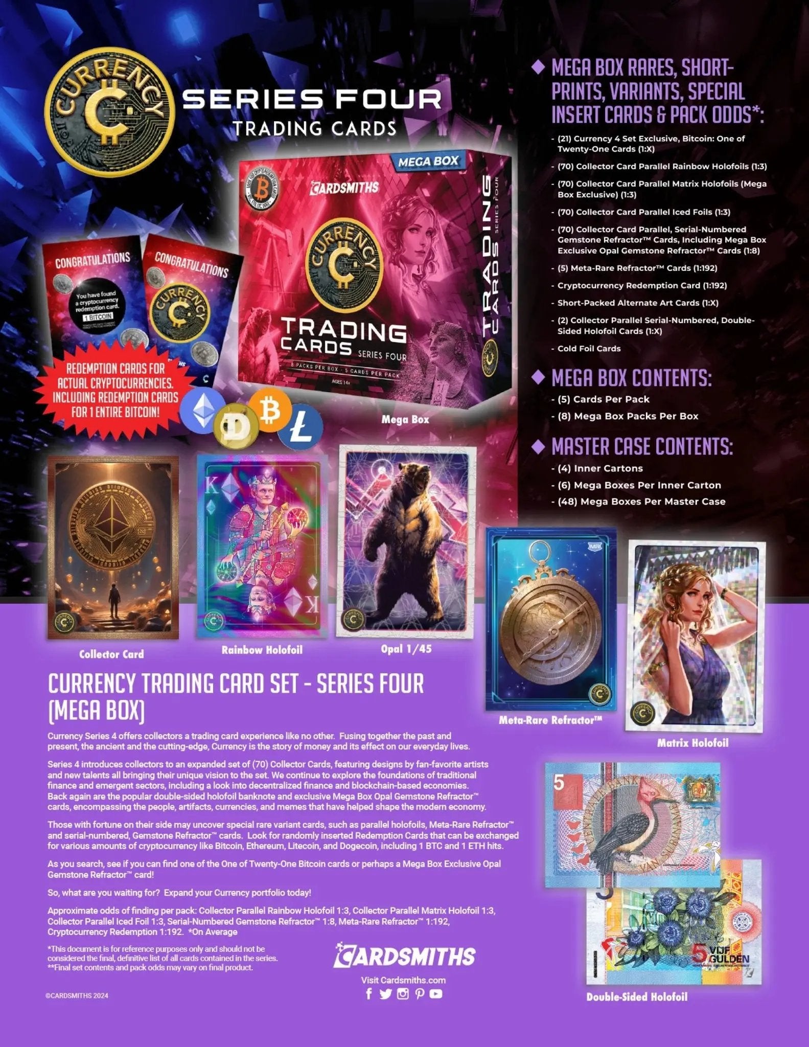 Cardsmiths Currency Series 4 Trading Cards - Mega Box - MOD Shop LLC