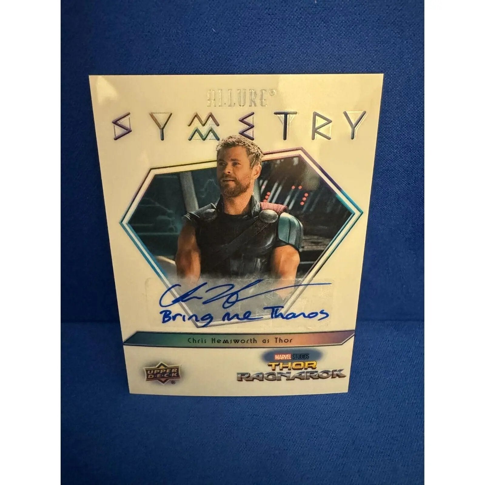 Chris Hemsworth as Thor Marvel Allure White Auto INSCRIBED Bring Me Thanos 4/5 - MOD Shop LLC