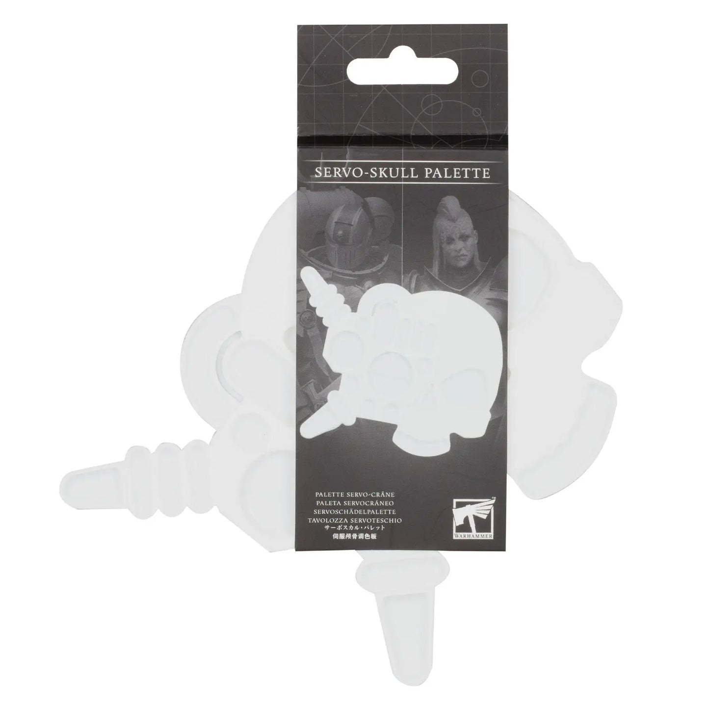 Citadel Servo - Skull Palette - 24 - Well Silicone Paint Palette for Warhammer 40K Miniature Painting & Hobby Gaming - MOD Shop LLC