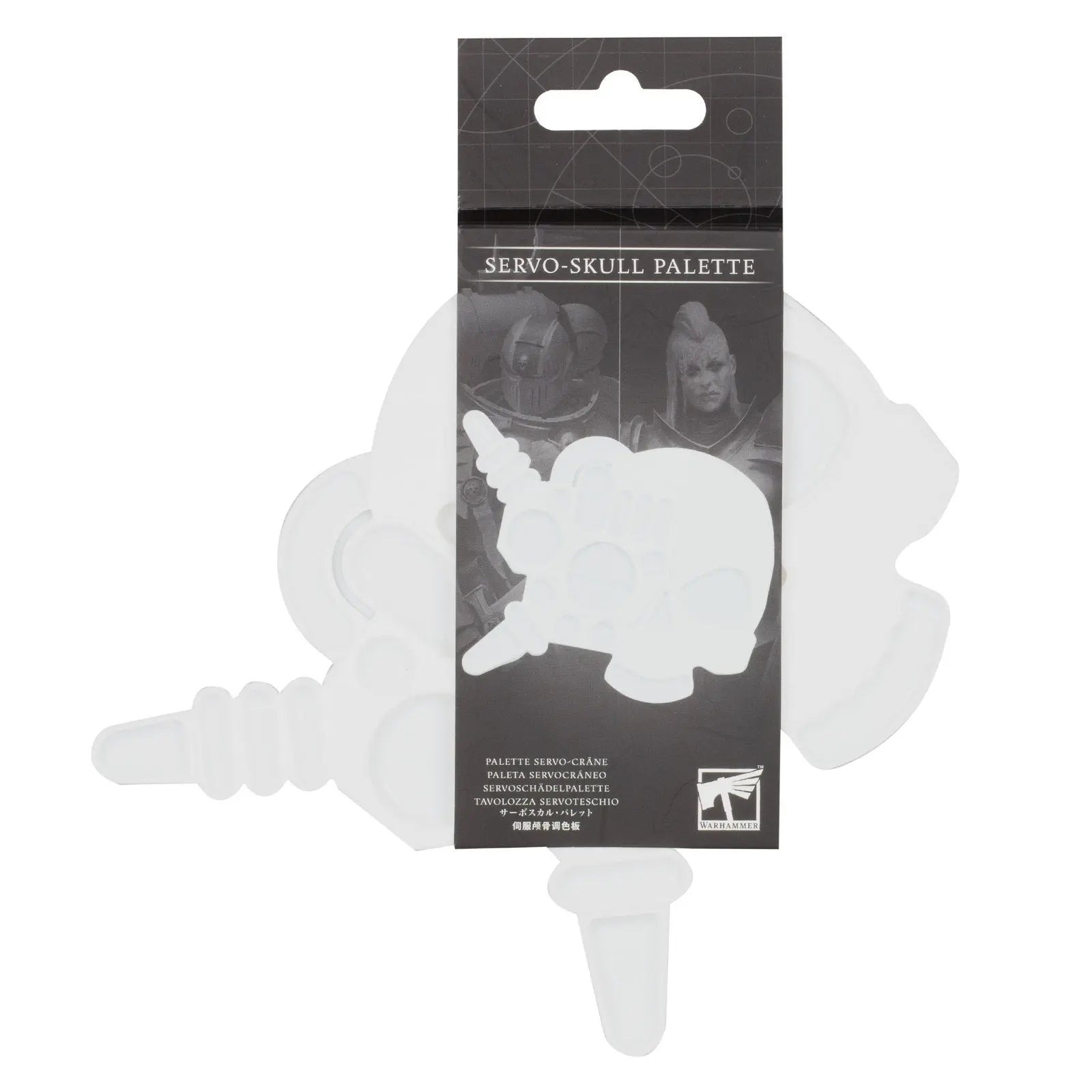 Citadel Servo - Skull Palette - 24 - Well Silicone Paint Palette for Warhammer 40K Miniature Painting & Hobby Gaming - MOD Shop LLC
