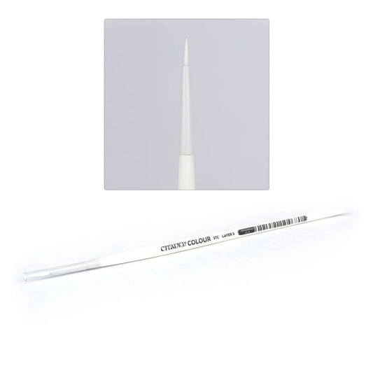 Citadel Synthetic Layer Brush Small - Professional Miniature Painting Tool for Warhammer and Tabletop Detail Work - MOD Shop LLC