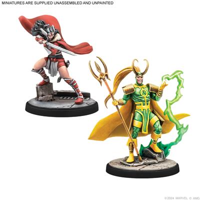 Marvel: Crisis Protocol – Mighty Thor, Lady Sif, Thor, Hero of Midgard & Loki, Prince of Lies Character Pack