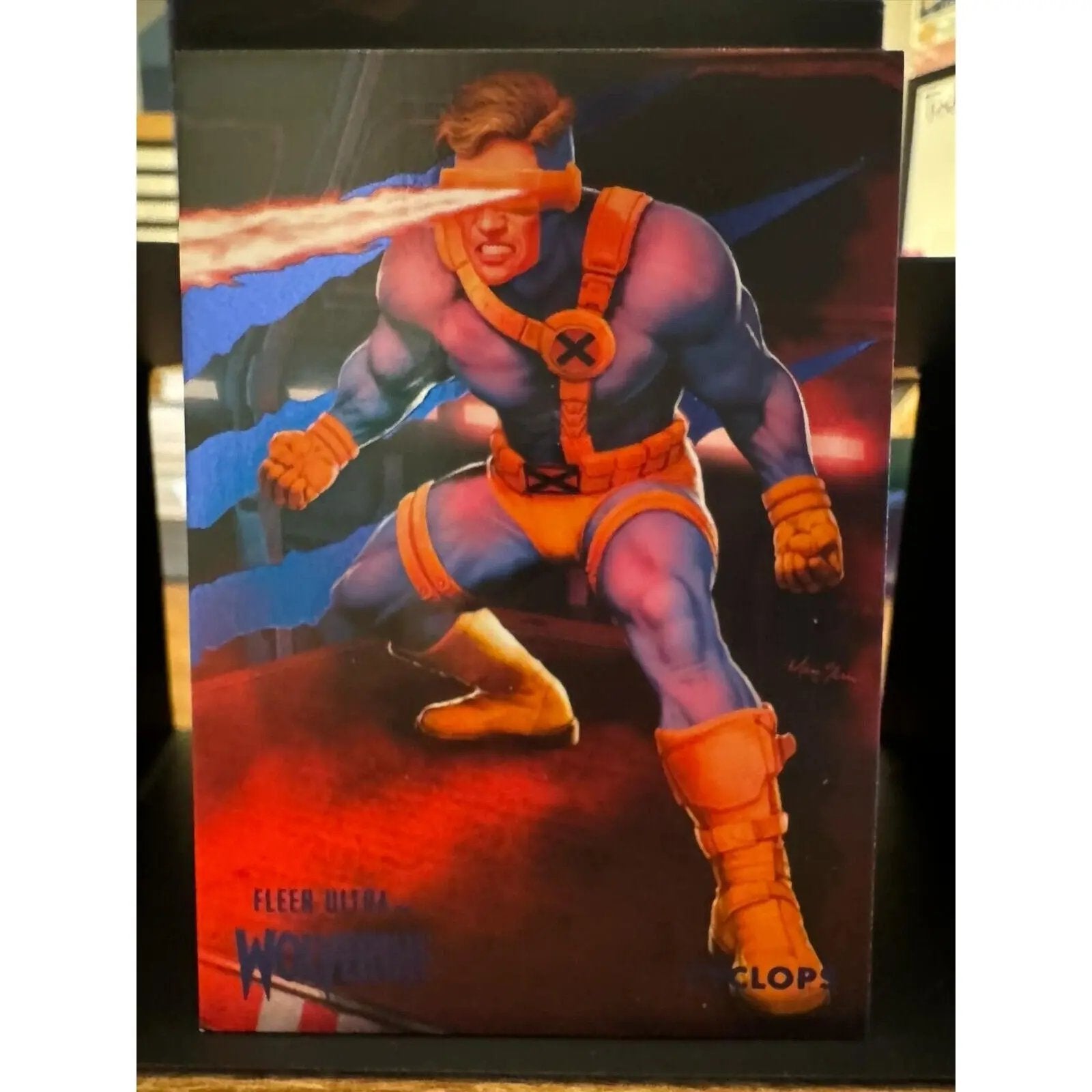 Cyclops BLUE FOIL Slash Parallel Fleer Ultra Wolverine 002/181 - MOD Shop LLC