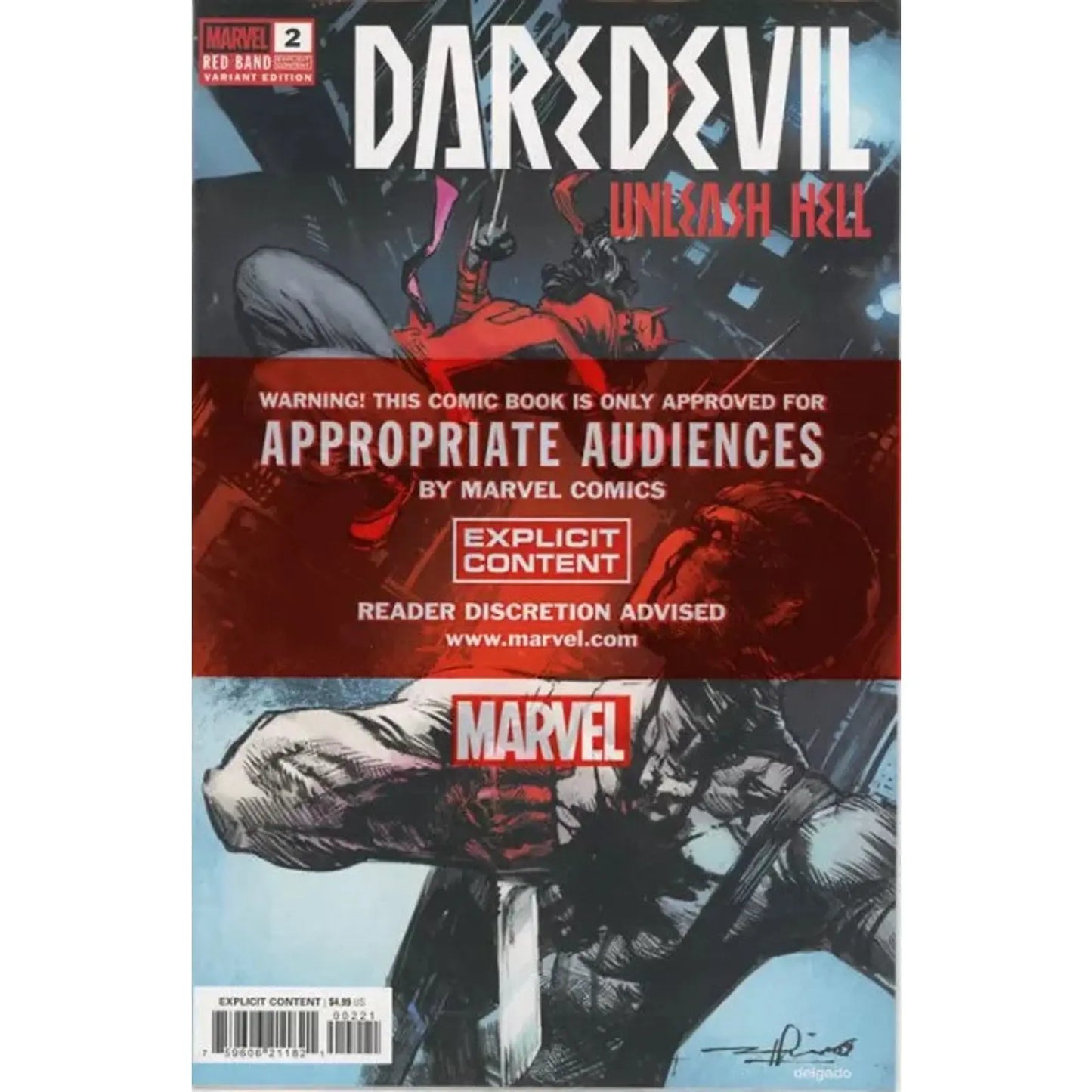 Daredevil: Unleash Hell - Red Band 2B Gerardo Zaffino Variant - MOD Shop LLC