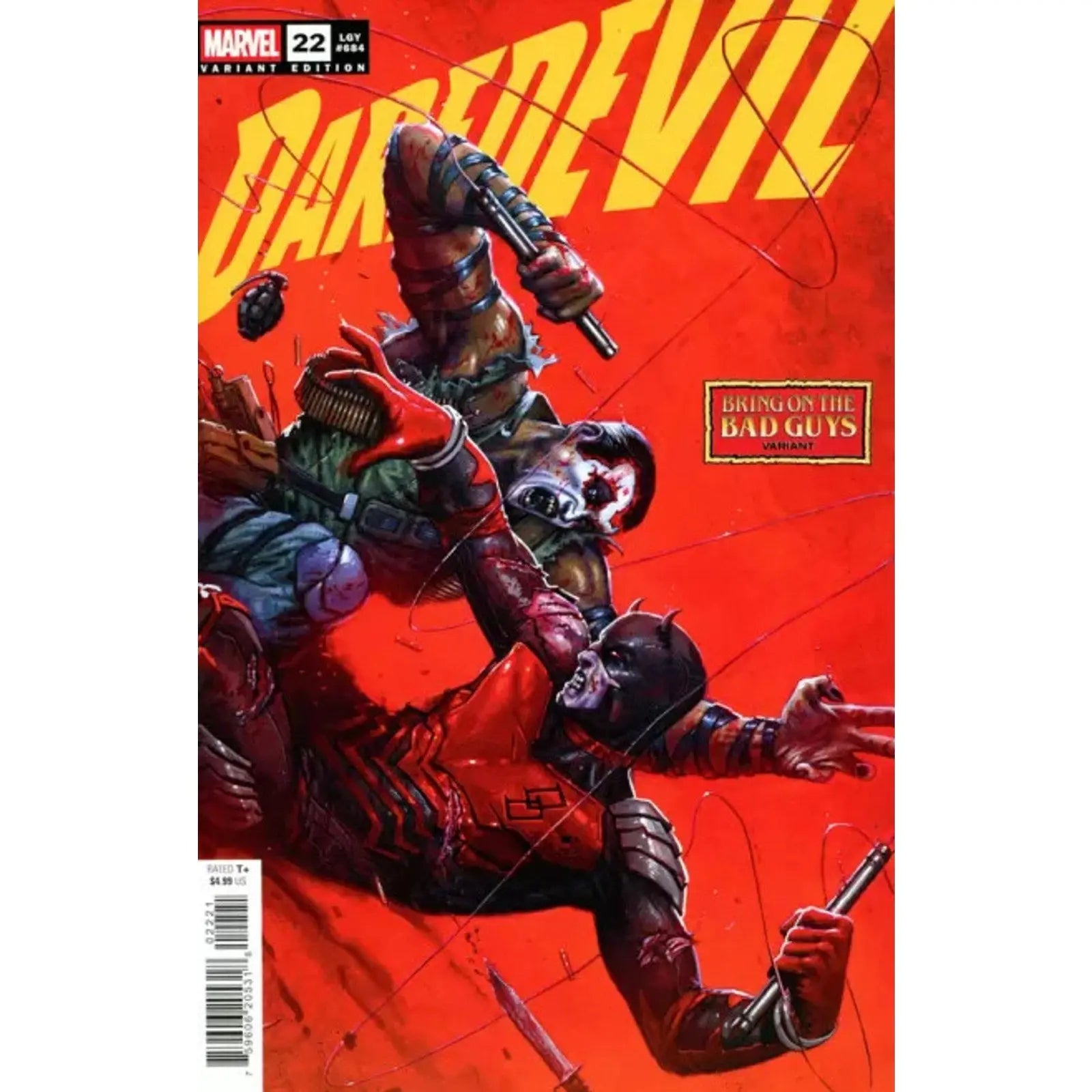 Daredevil, Vol. 8 22B Davide Parratore Bring on the Bad Guys Variant - MOD Shop LLC
