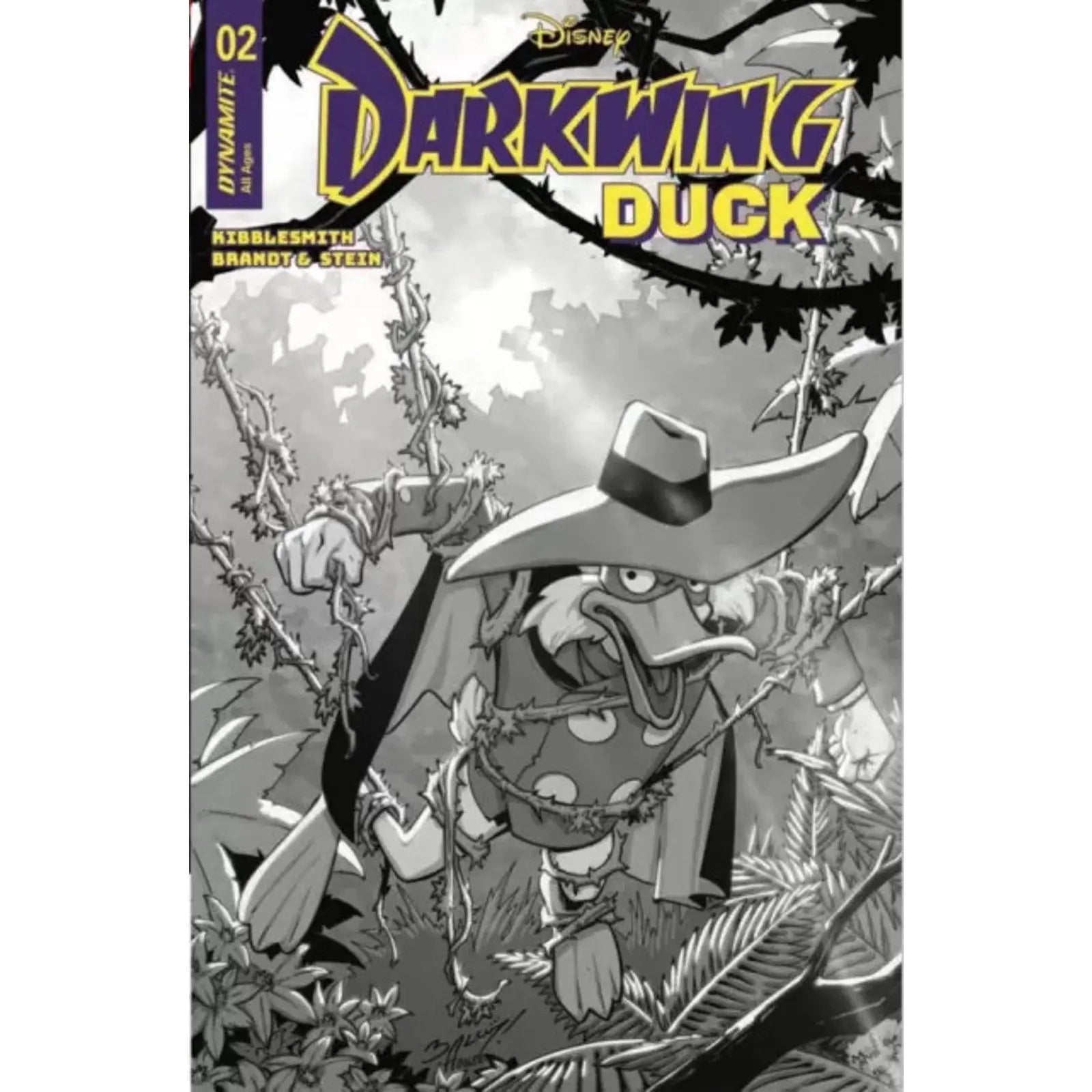 Darkwing Duck Vol. 2 2I Mark Bagley Incentive B&W Variant (1:10) - MOD Shop LLC