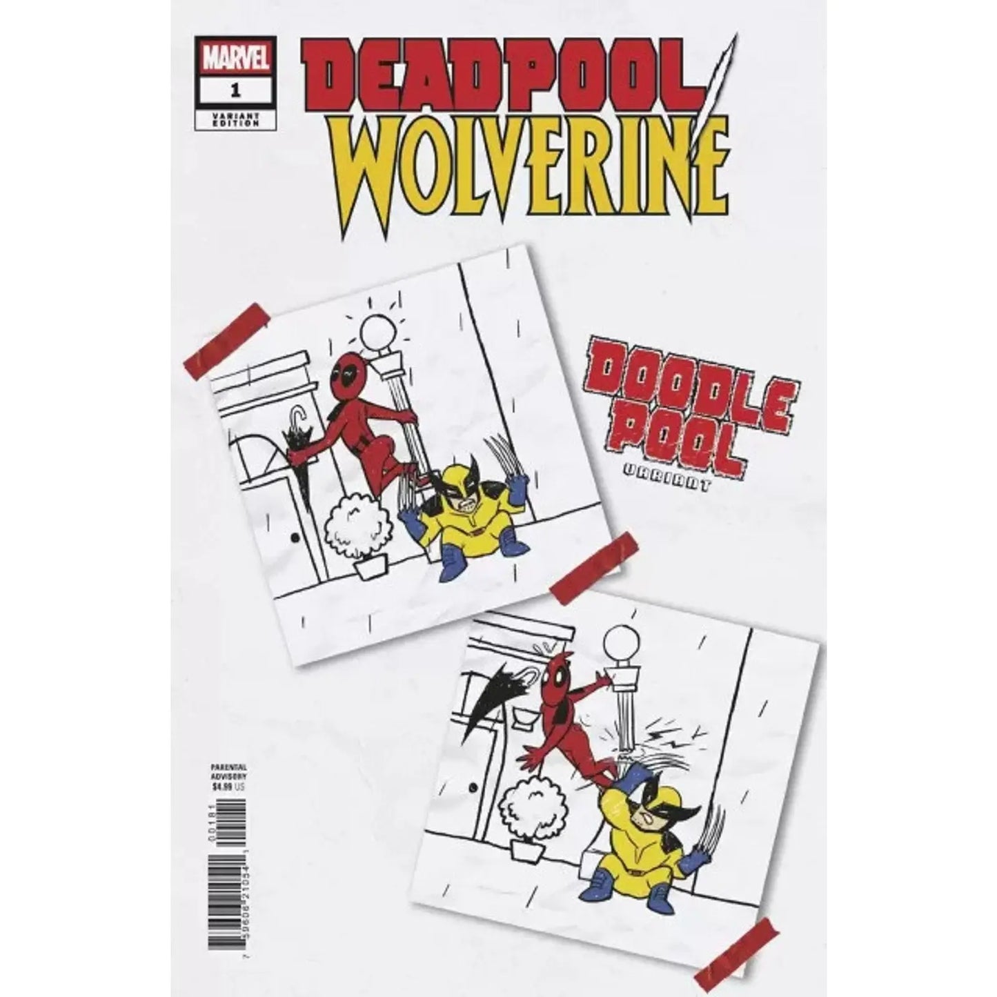 Deadpool / Wolverine 1G Doodlepool Variant - MOD Shop LLC