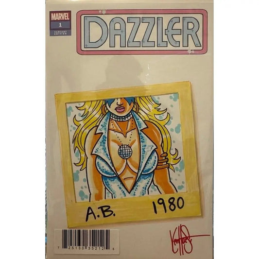 DF DAZZLER 1 HAESER SGN & REMARKED 1989 HOMAGE SKETCH - MOD Shop LLC