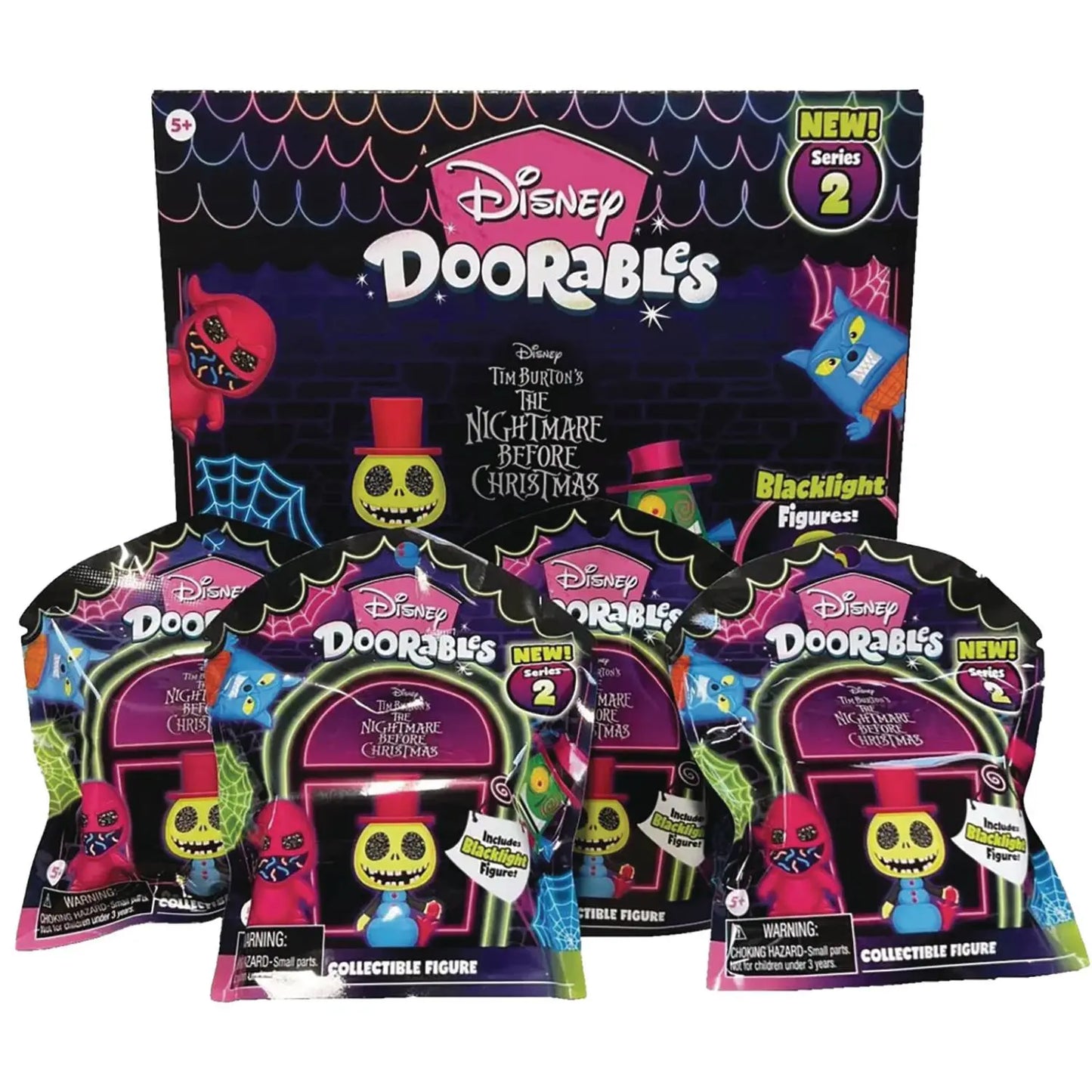 Disney Doorables - Nightmare Before Christmas - Blacklight Figure - Individual Blind Bag - MOD Shop LLC