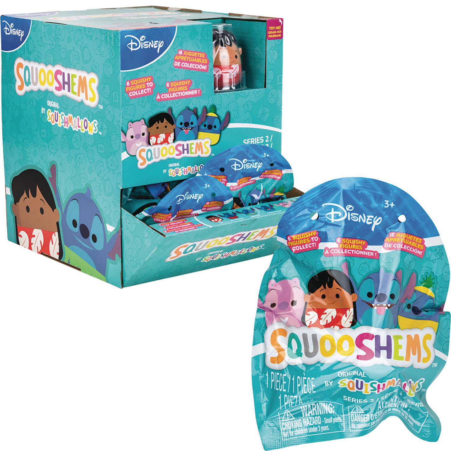 Disney Stitch Squooshems by Squishmallows - Single Blind Bag - MOD Shop LLC
