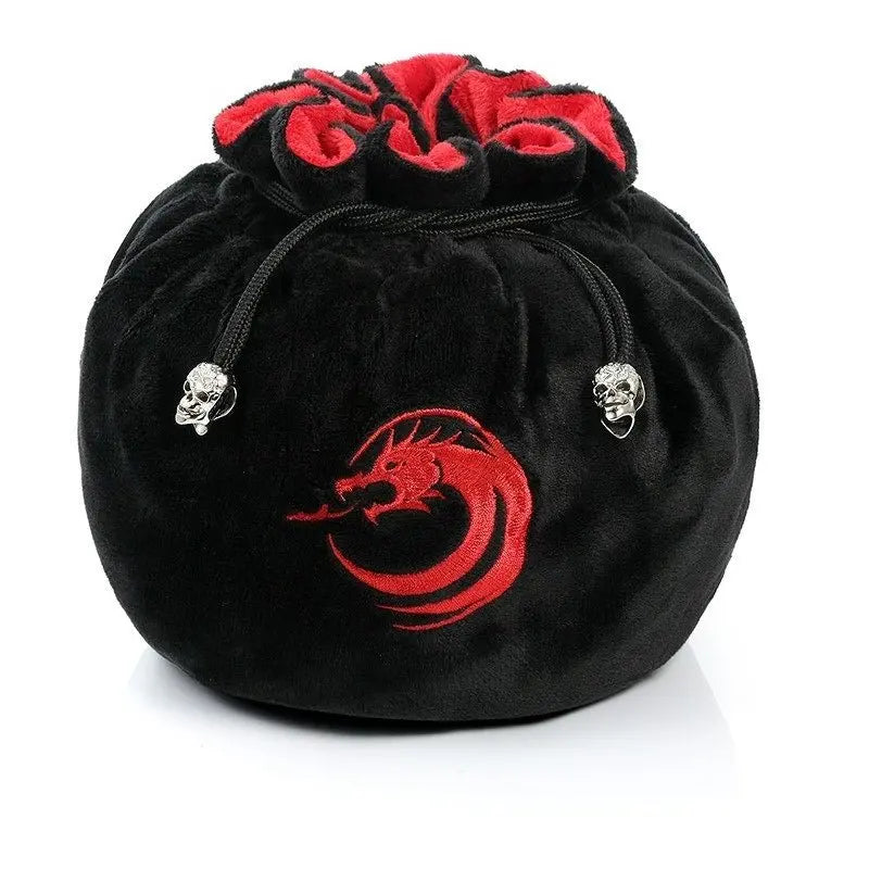 Drawstring Black Sectional Dice Pouch - MOD Shop LLC