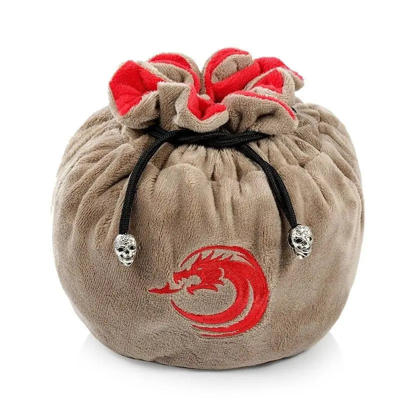 Drawstring Brown Sectional Dice Pouch - MOD Shop LLC