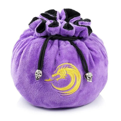 Drawstring Purple Sectional Dice Pouch - MOD Shop LLC