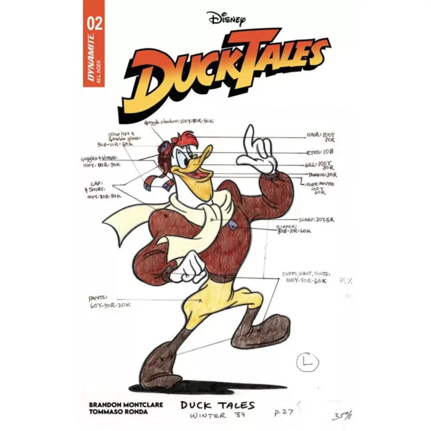 Ducktales (Dynamite Entertainment) 2E Incentive Classic Character Variant - MOD Shop LLC