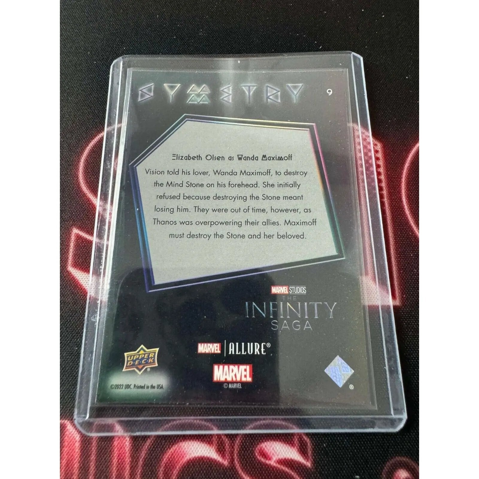 Elizabeth Olsen as Wanda Maximoff Marvel Allure Black Symmetry - MOD Shop LLC