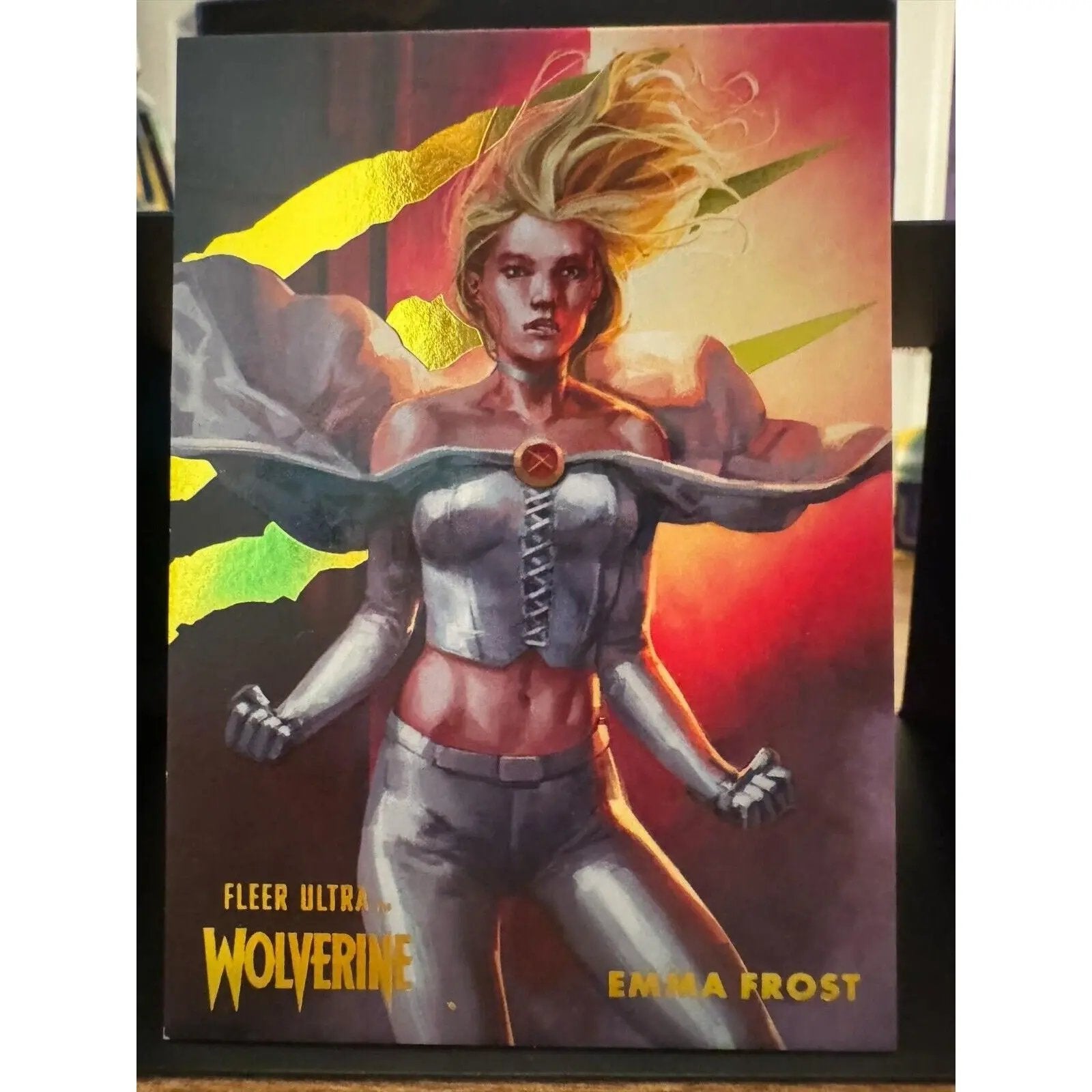Emma Frost #39 YELLOW FOIL Slash Parallel Fleer Ultra Wolverine 68/90 - MOD Shop LLC