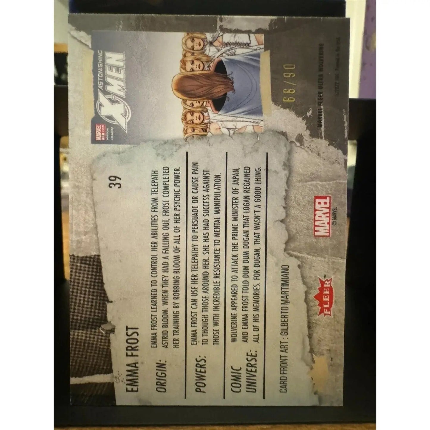 Emma Frost #39 YELLOW FOIL Slash Parallel Fleer Ultra Wolverine 68/90 - MOD Shop LLC