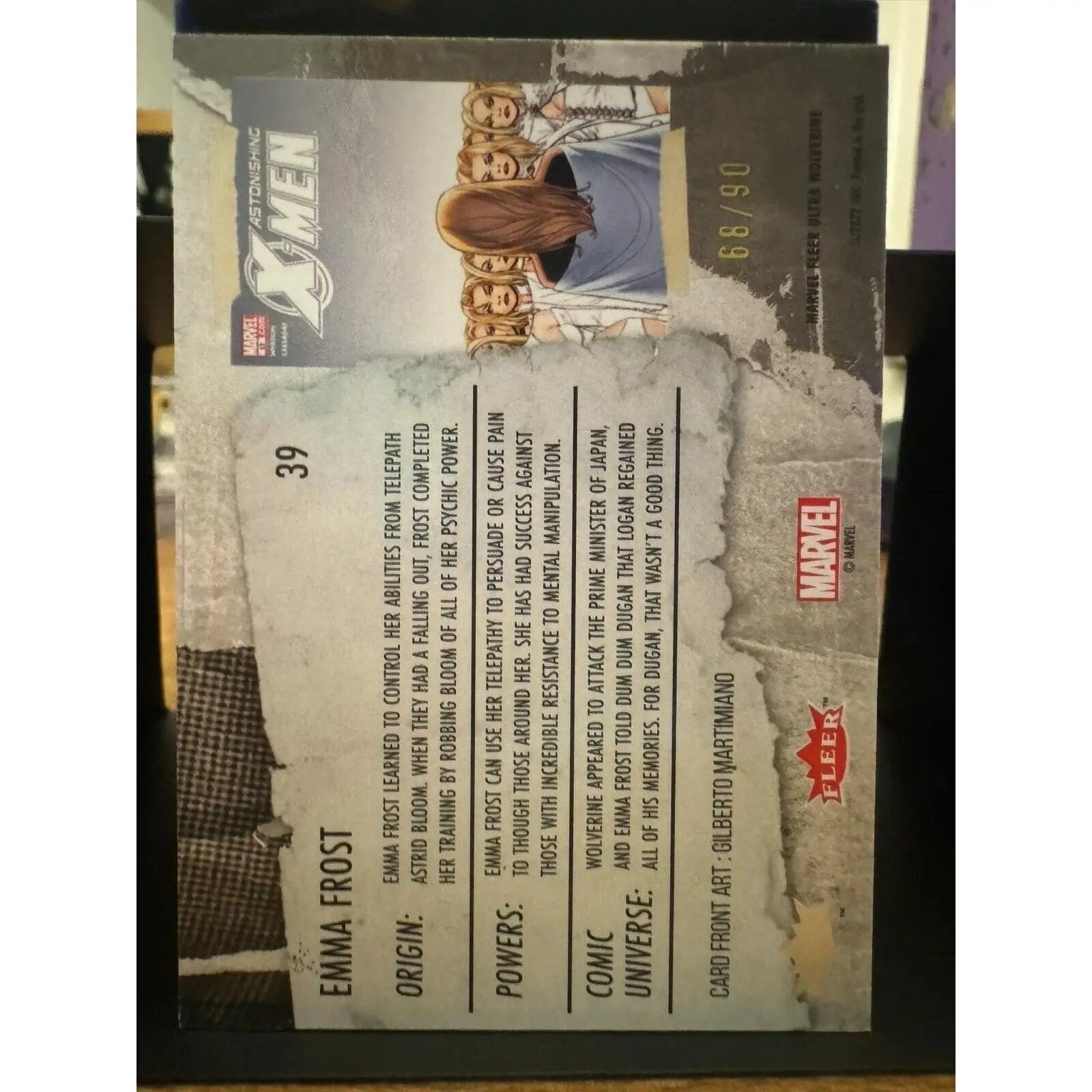 Emma Frost #39 YELLOW FOIL Slash Parallel Fleer Ultra Wolverine 68/90 - MOD Shop LLC