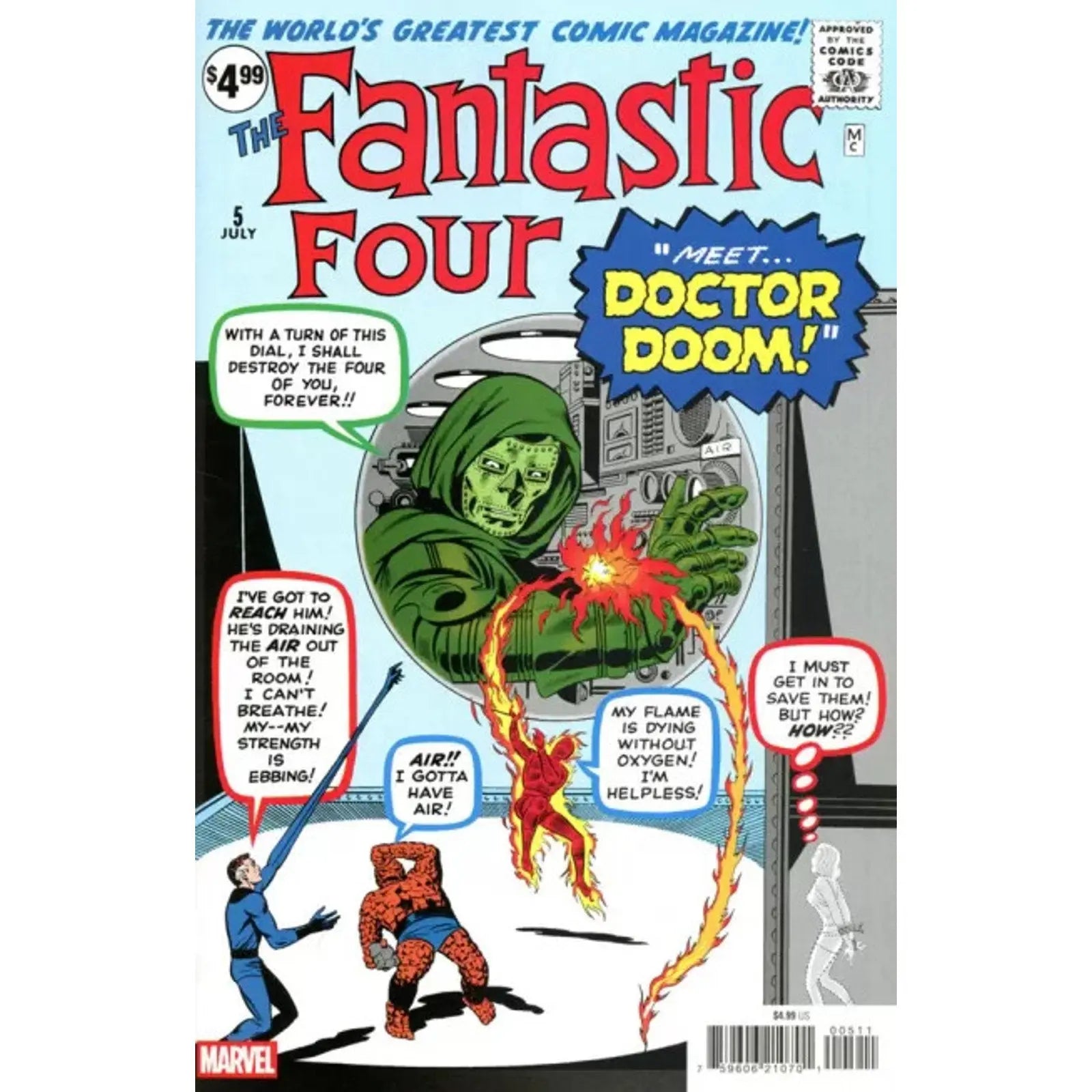 Fantastic Four, Vol. 1 5C Facsimile - MOD Shop LLC
