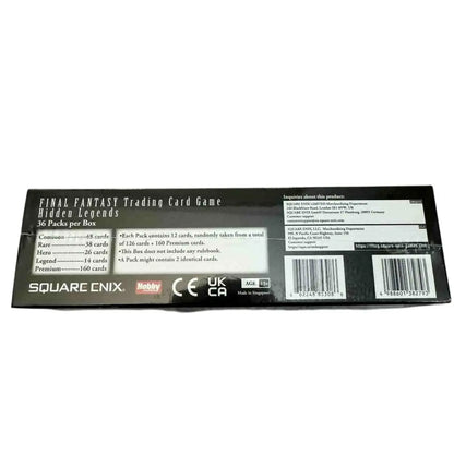 Final Fantasy TCG Hidden Legends Booster Pack (SEALED) - 36 Packs - MOD Shop LLC