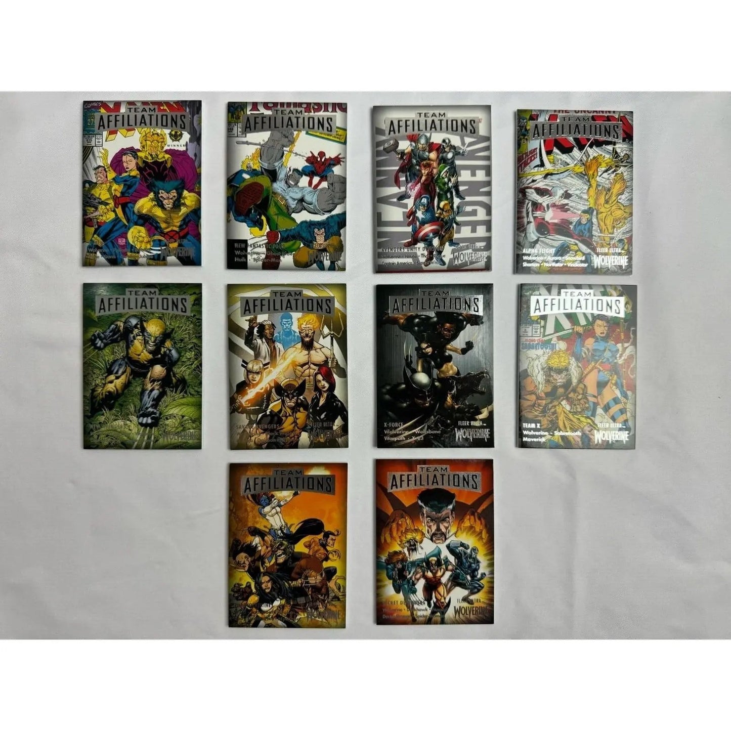 Fleer Ultra Wolverine Complete Team Affiliations Base Set - 10 Cards - MOD Shop LLC