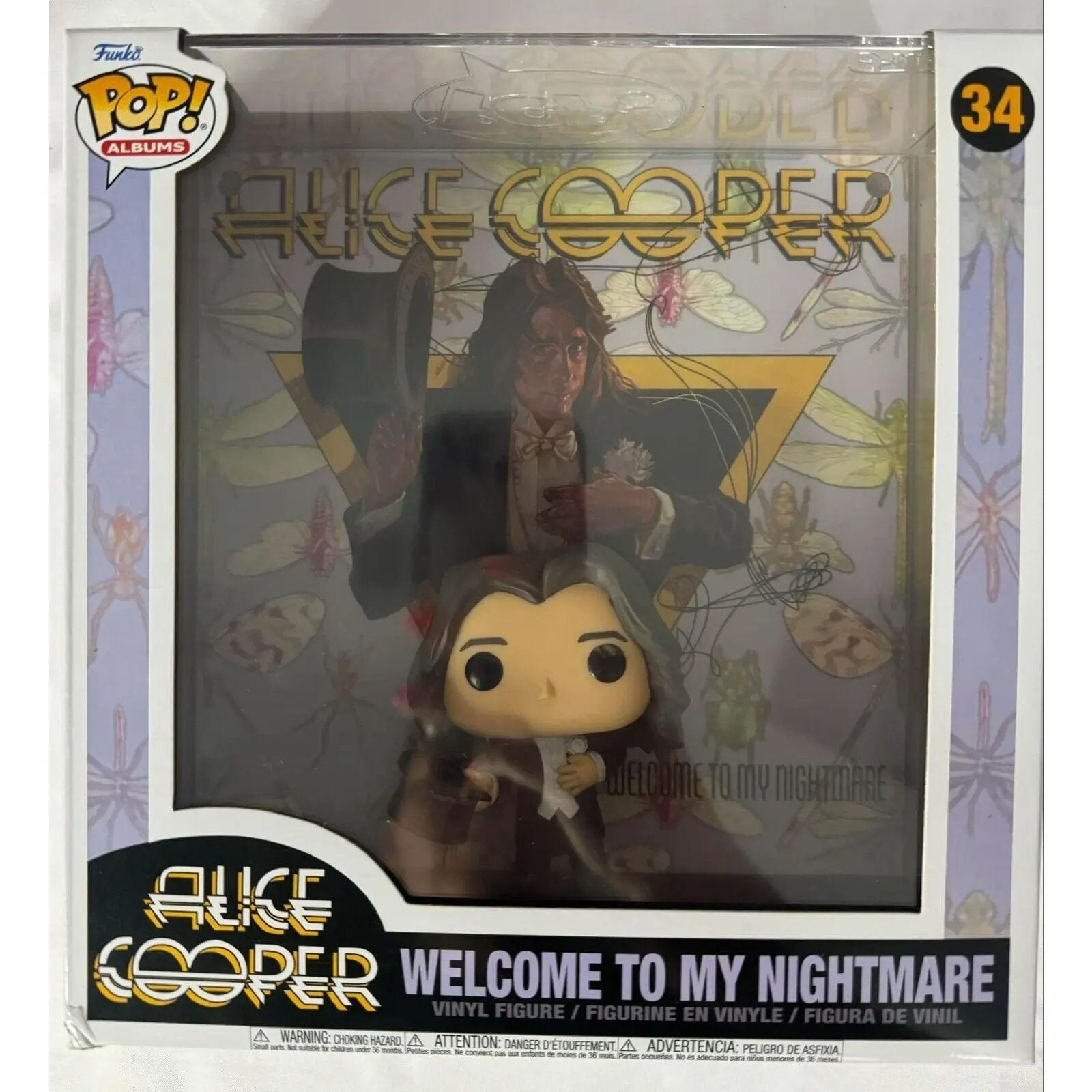 Funko Pop Albums Alice Cooper WELCOME TO MY NIGHTMARE Vinyl Figure #34 - MOD Shop LLC