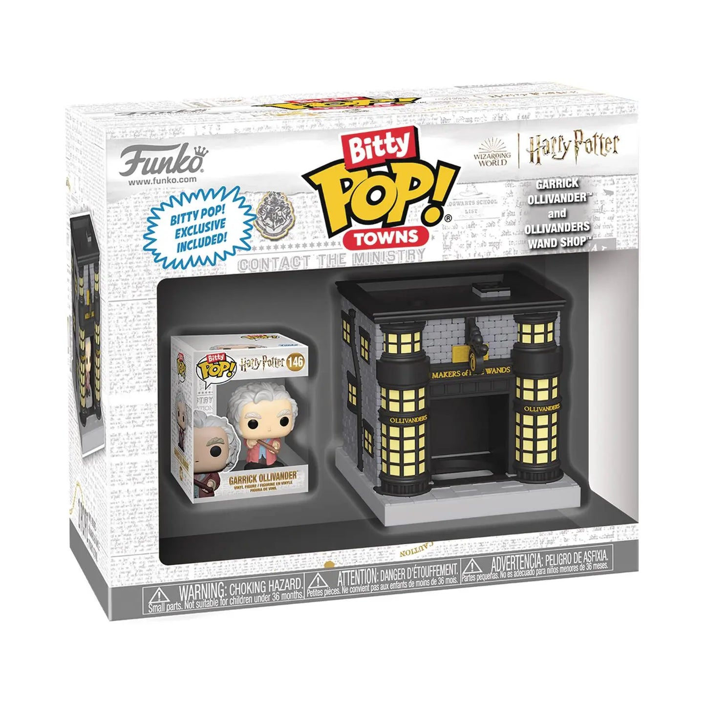 Funko Pop - Bitty Pop - Town - Harry Potter - Garrick Ollivander & Ollivanders Wand Shop - MOD Shop LLC