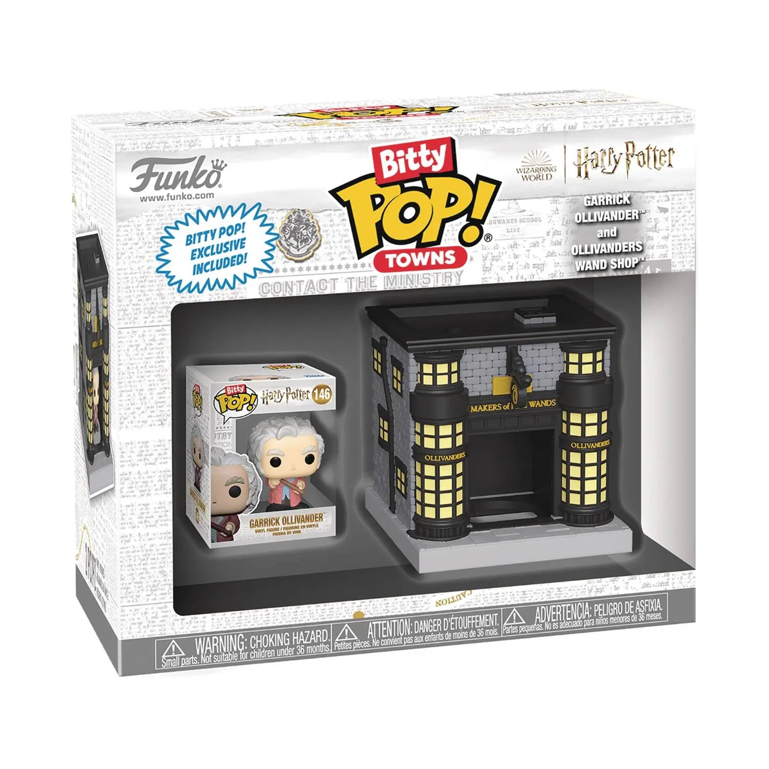 Funko Pop - Bitty Pop - Town - Harry Potter - Garrick Ollivander & Ollivanders Wand Shop - MOD Shop LLC