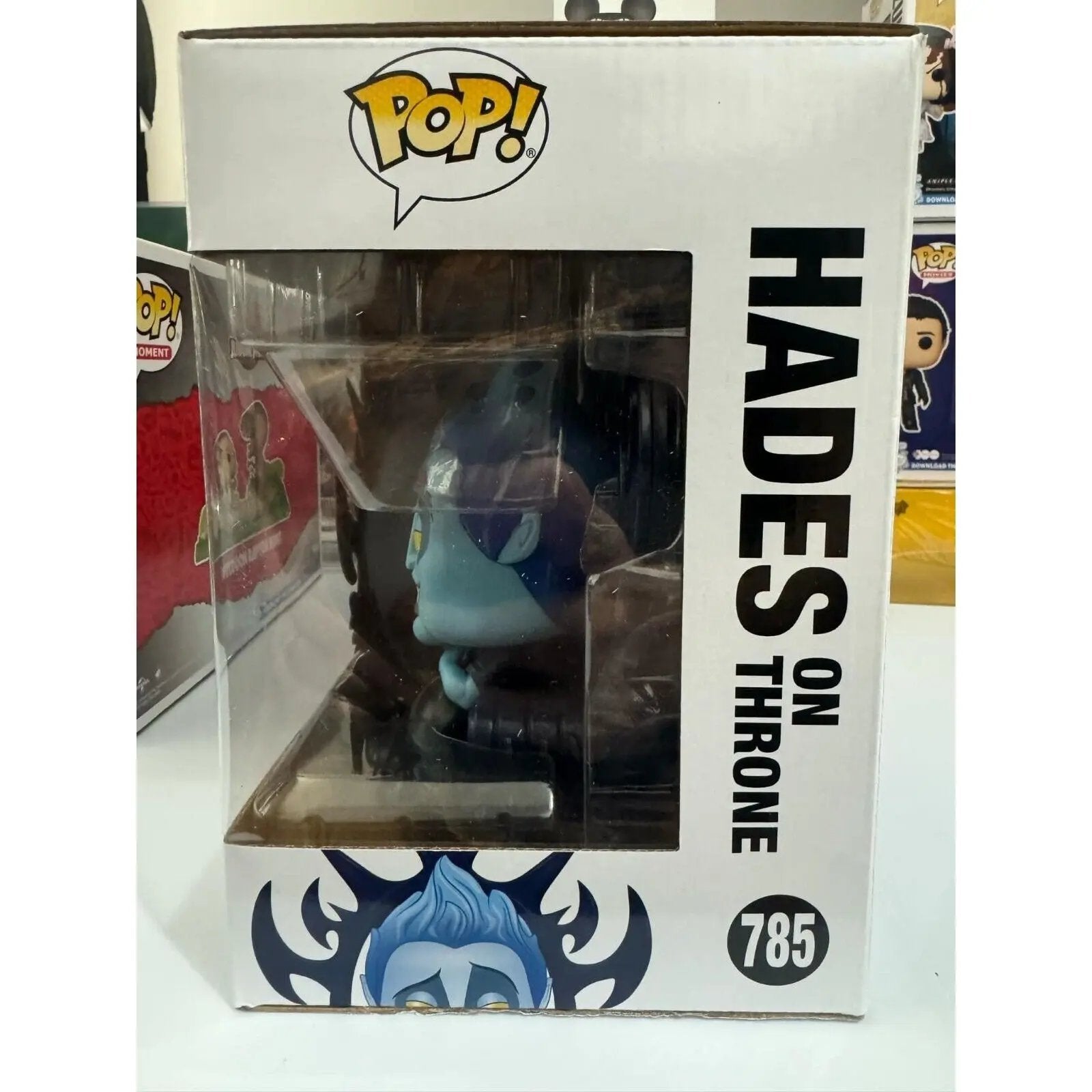 Funko Pop! Deluxe: Disney - Hades on Throne #785 in Protector - MOD Shop LLC