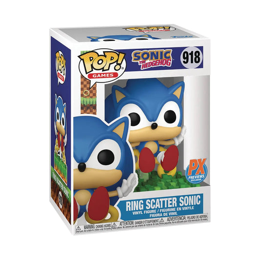 Funko Pop! - Games - Sonic - Ring Scatter Sonic PX Exclusive 918 - MOD Shop LLC