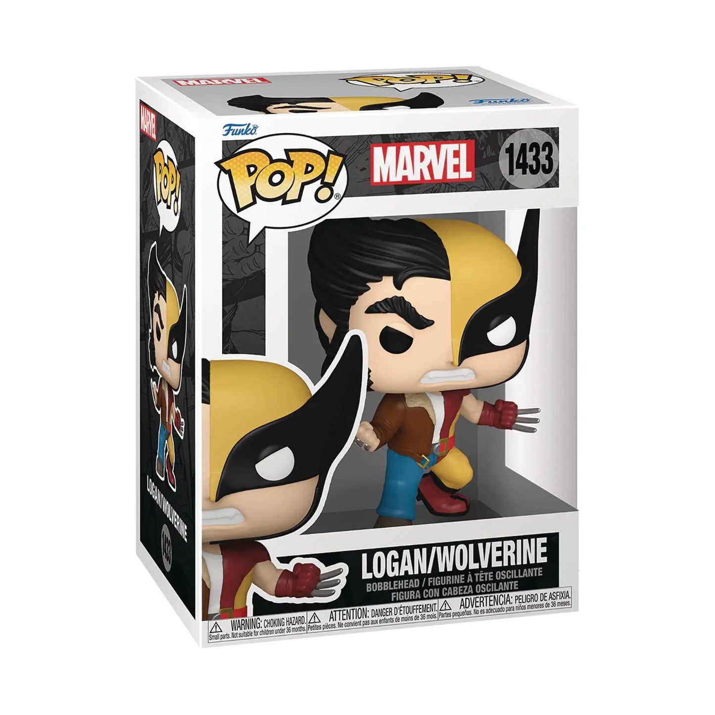 Funko Pop! - Marvel - Split Logan/Wolverine #1433 - MOD Shop LLC