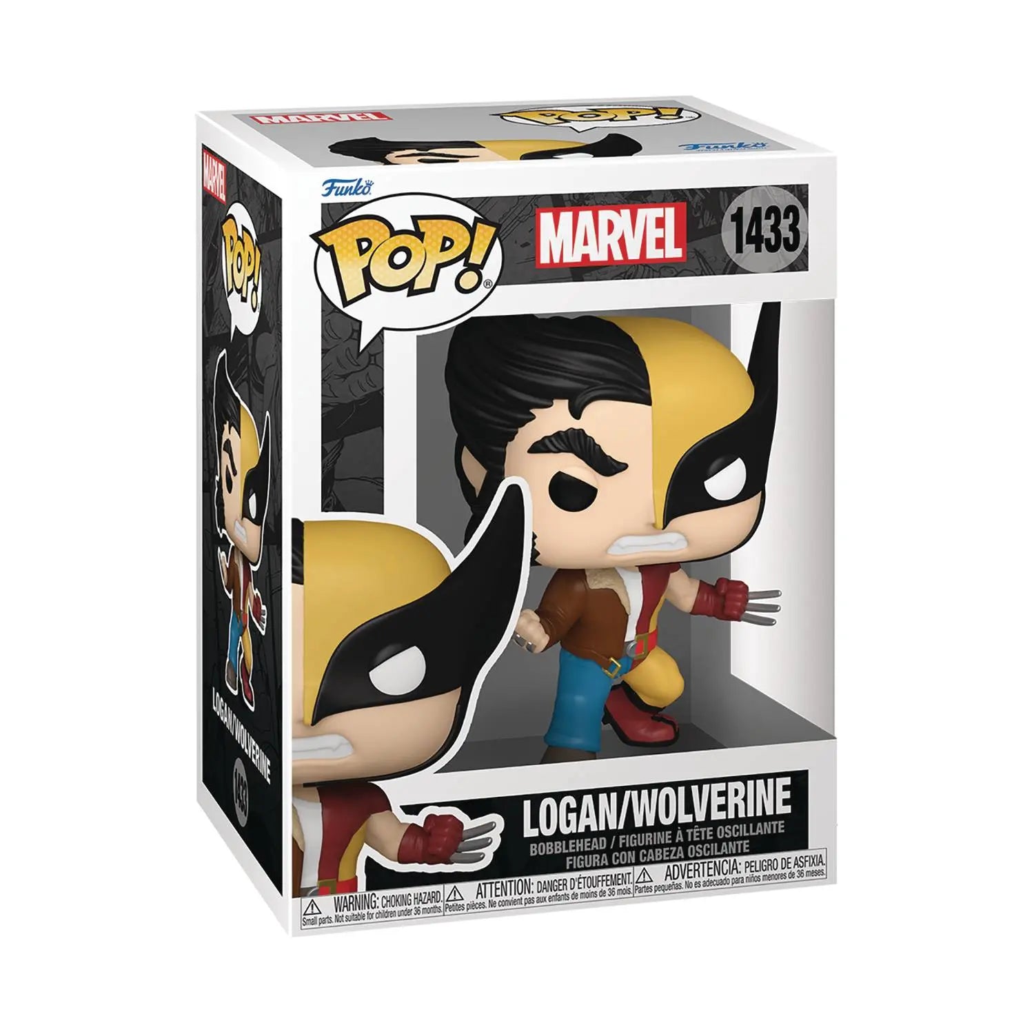 Funko Pop! - Marvel - Split Logan/Wolverine #1433 - MOD Shop LLC
