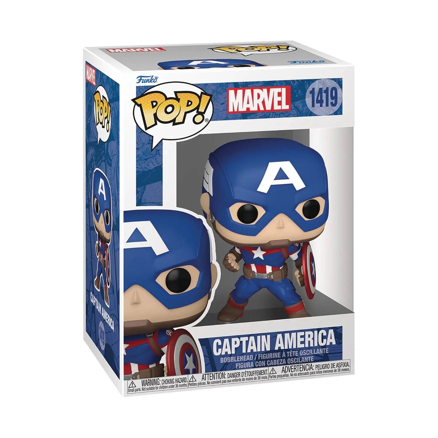 Funko Pop! - New Classics - Marvel - Captain America #1419 - MOD Shop LLC