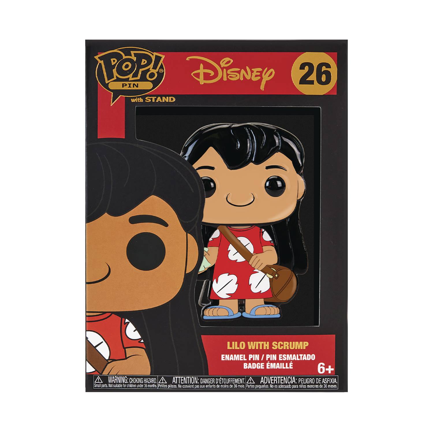 Funko Pop! - Pin - Disney Lilo and Stitch - Lilo with Scrump - MOD Shop LLC
