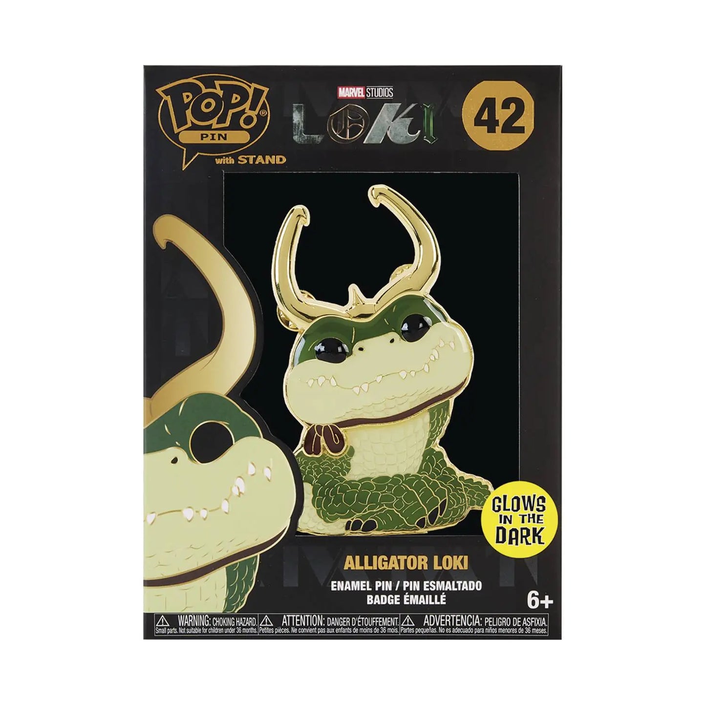 Funko Pop! - Pin - Marvel - Alligator Loki - GITD - MOD Shop LLC