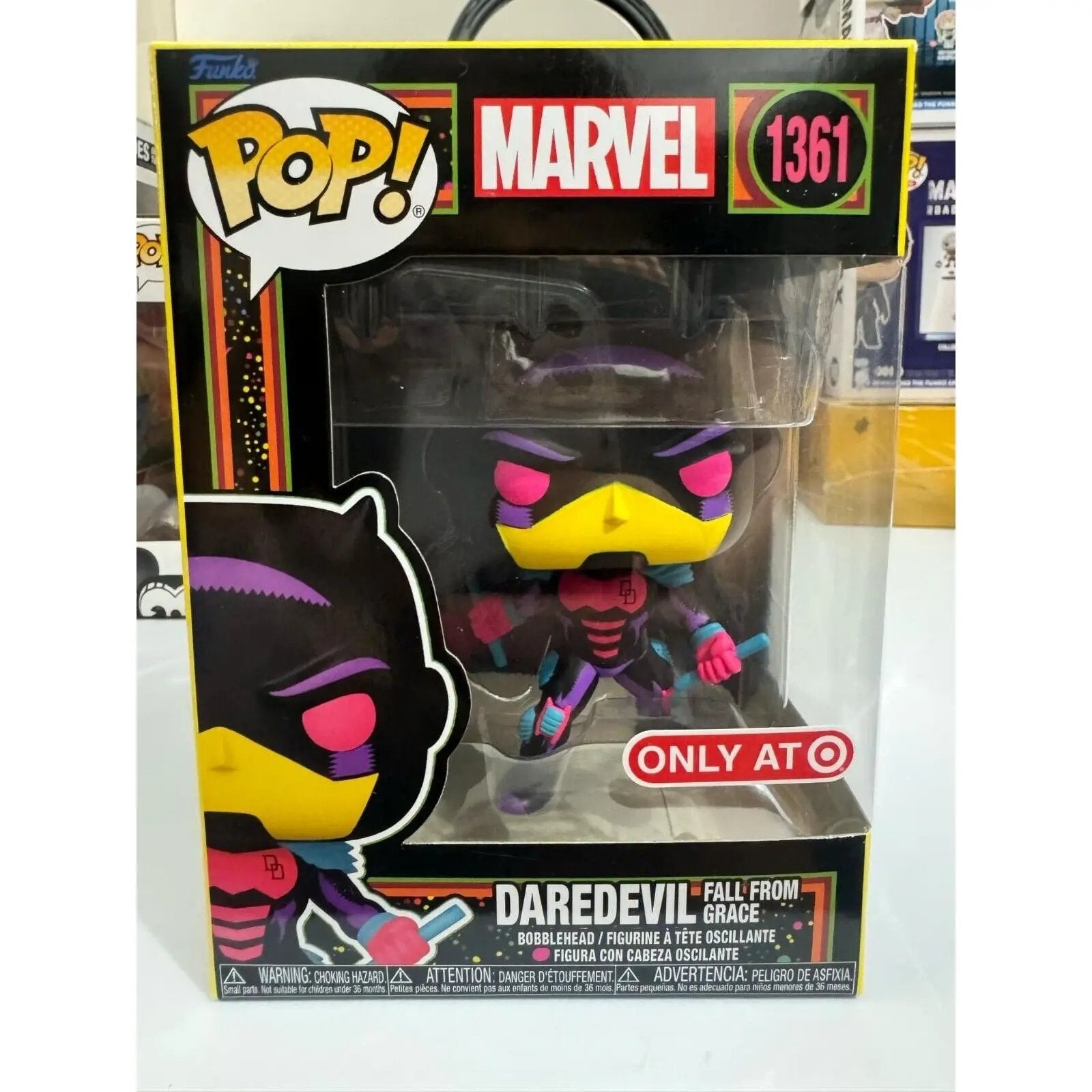 Funko Pop! Vinyl: Marvel - Daredevil Fall From Grace (Black Light) - Target - MOD Shop LLC