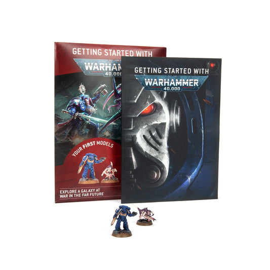Getting Started with Warhammer 40,000 Beginner Set - Space Marine vs Tyranid Miniatures with Essential Rulebooks - MOD Shop LLC