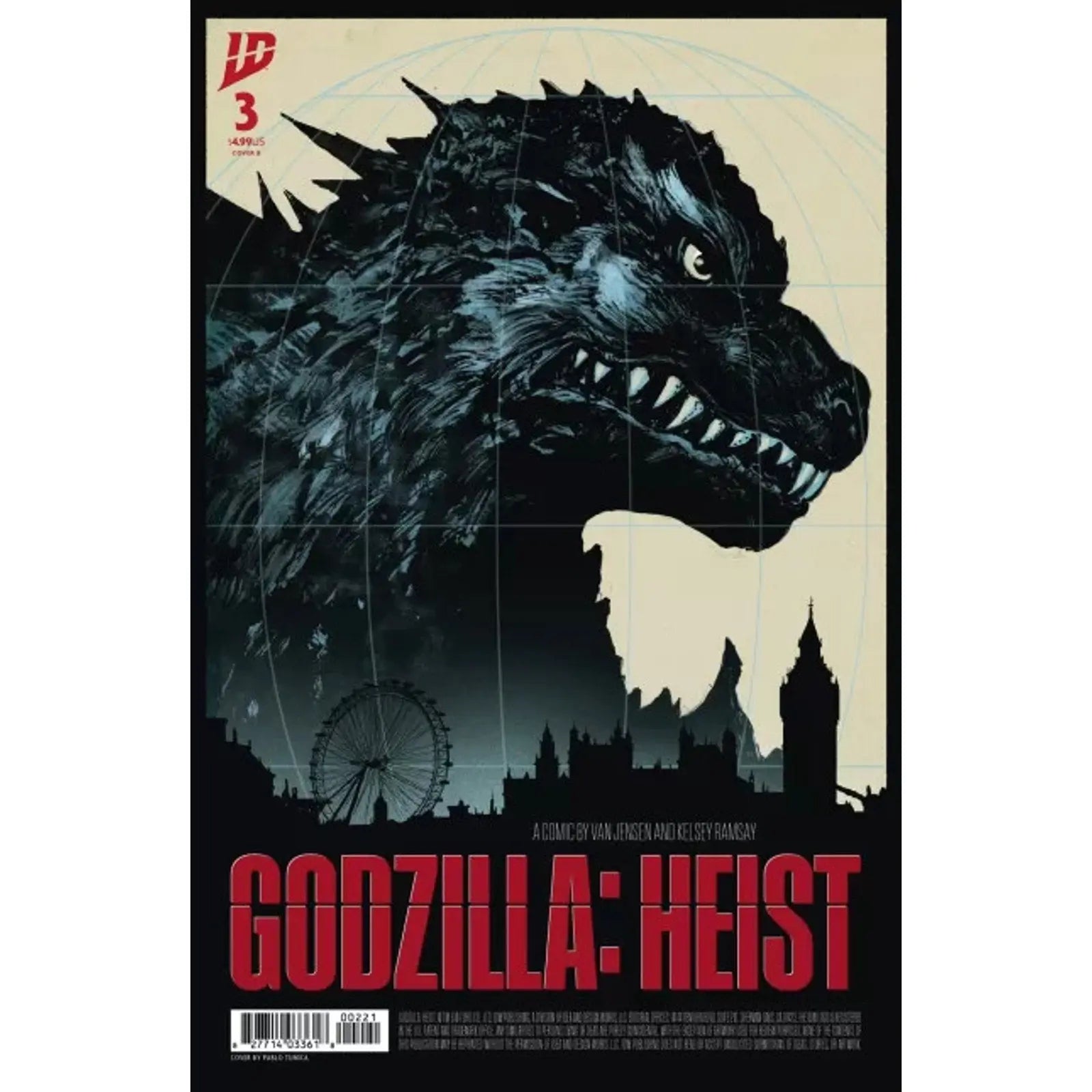 Godzilla: Heist 3B Pablo Tunica Variant - MOD Shop LLC