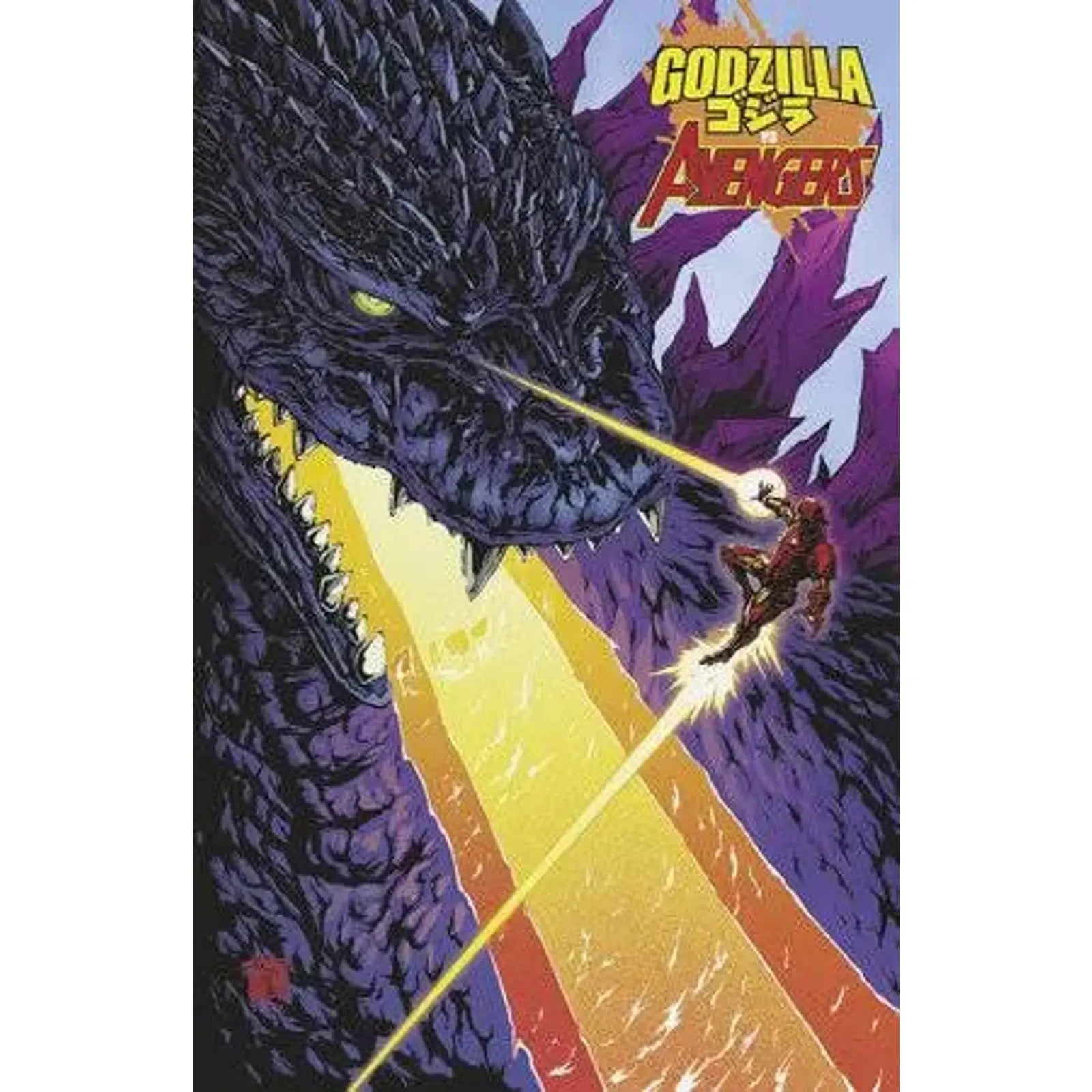 Godzilla vs. Avengers 1B Takeshi Okazaki Foil Variant - MOD Shop LLC