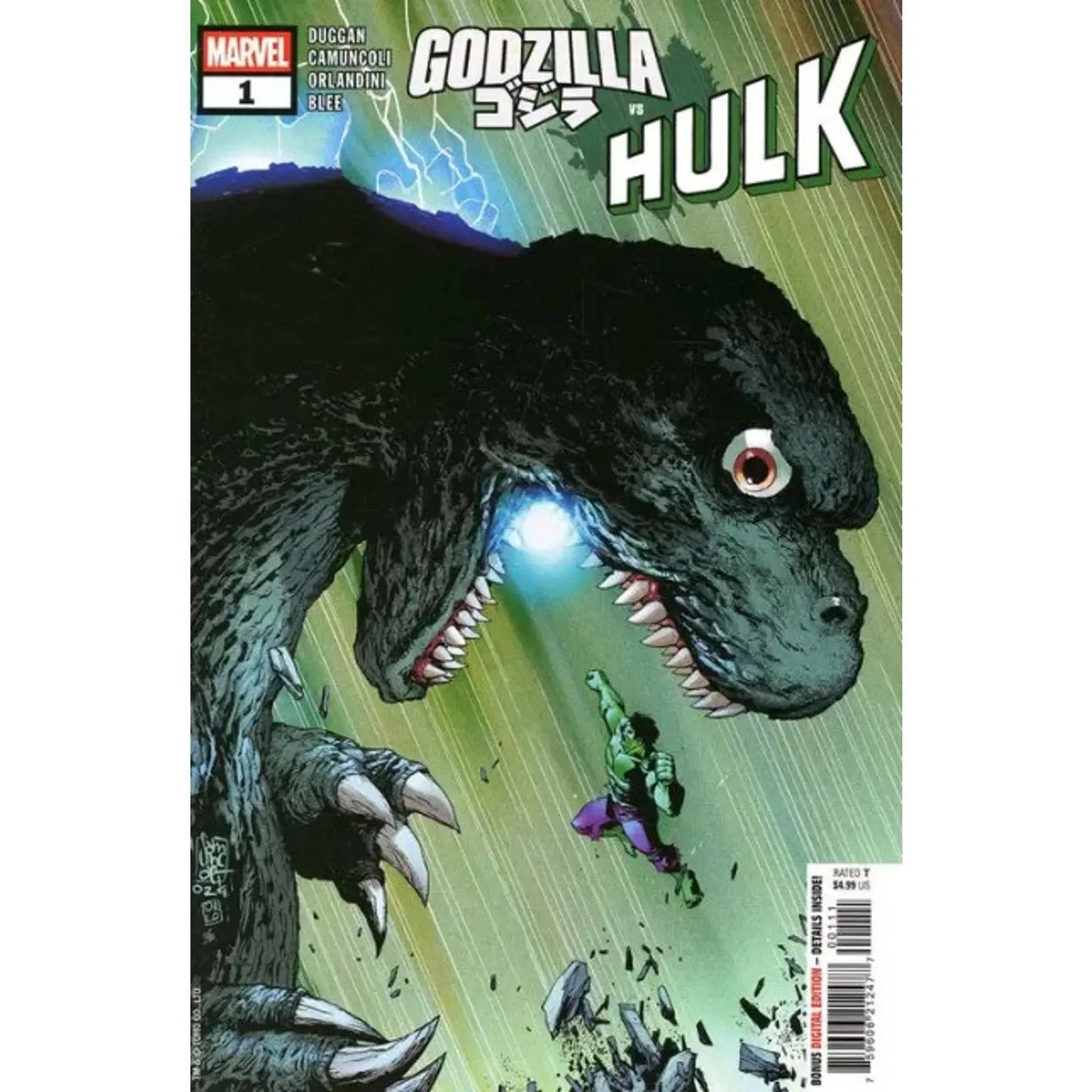 Godzilla vs. Hulk 1A Giuseppe Camuncoli Regular - MOD Shop LLC