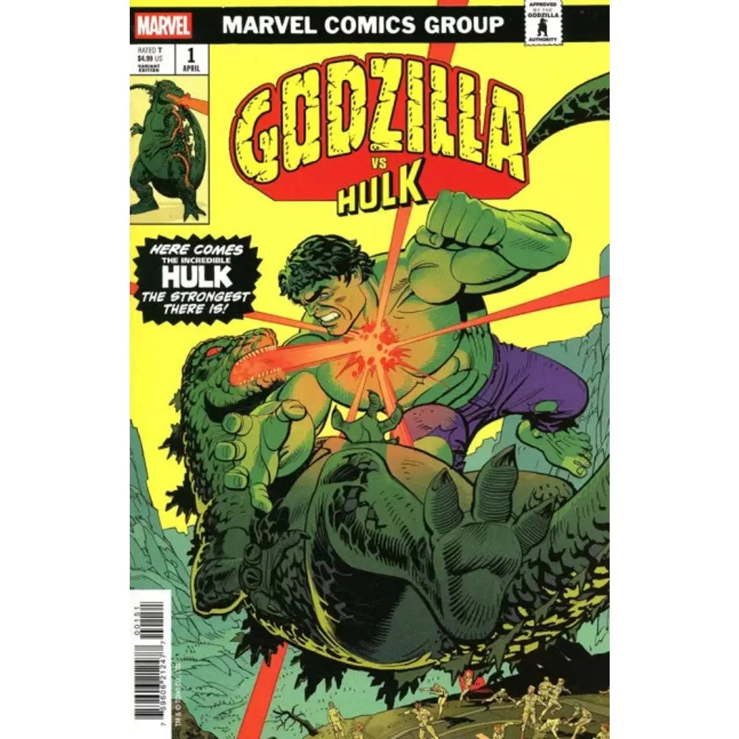 Godzilla vs. Hulk 1E Leonardo Romero Godzilla King of Monsters Homage Variant - MOD Shop LLC