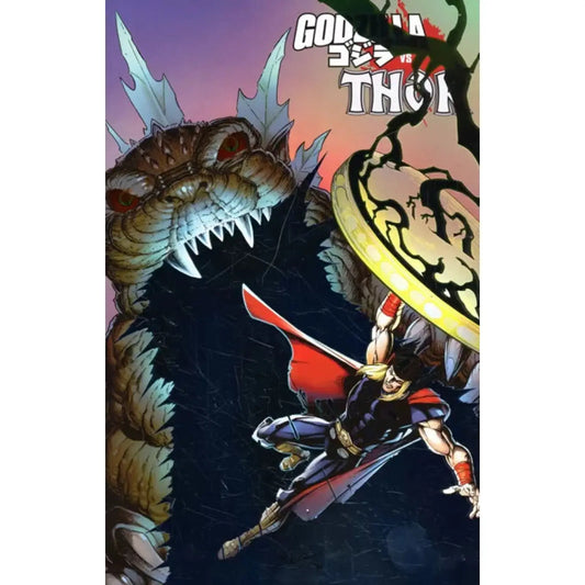 Godzilla Vs. Thor 1B Mark Bagley Foil Variant - MOD Shop LLC