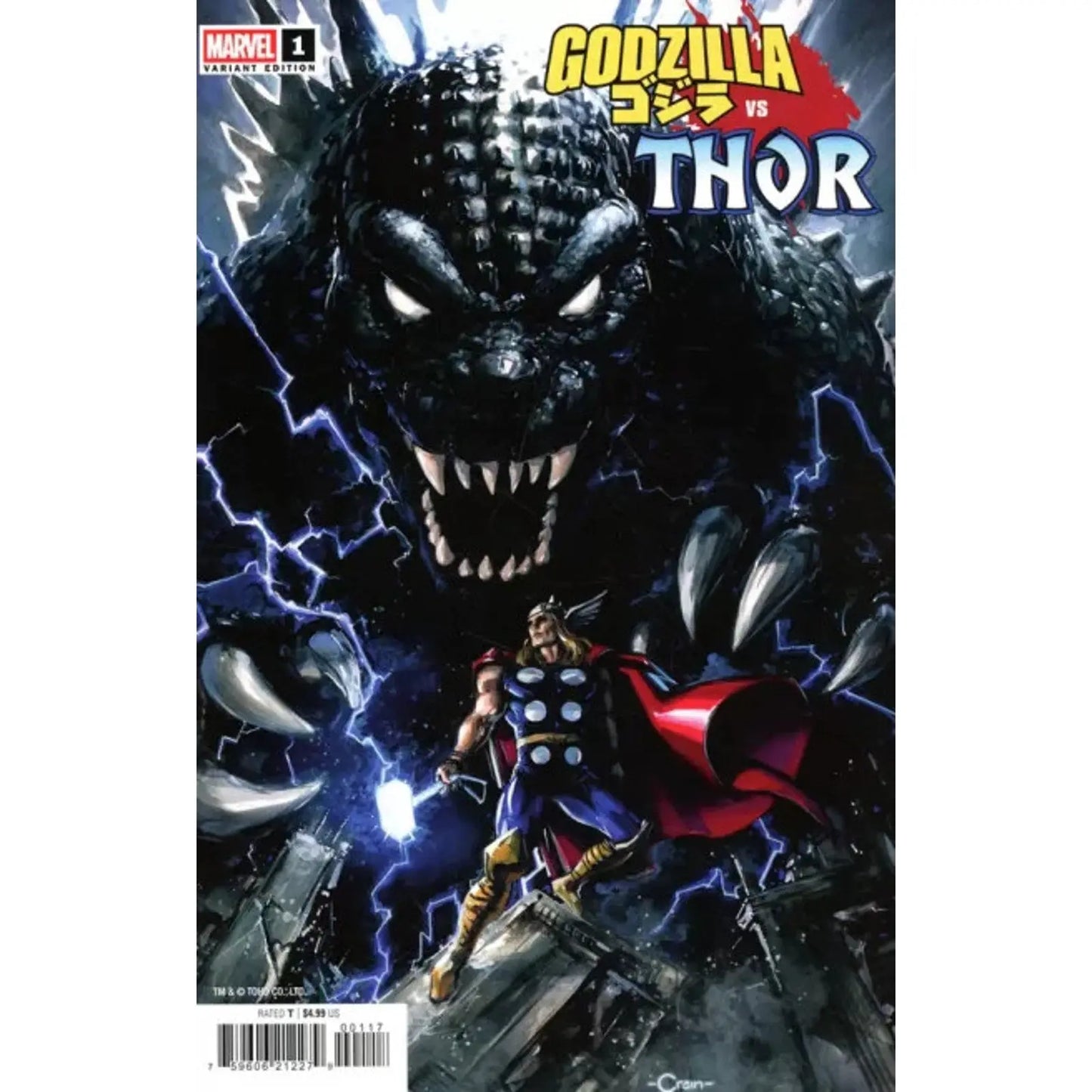 Godzilla Vs. Thor 1J Clayton Crain Incentive Variant (1:25) - MOD Shop LLC
